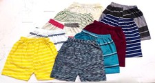 Boys Striped Cotton Shorts lots of 5 10, french terry, breathable, Summer wear