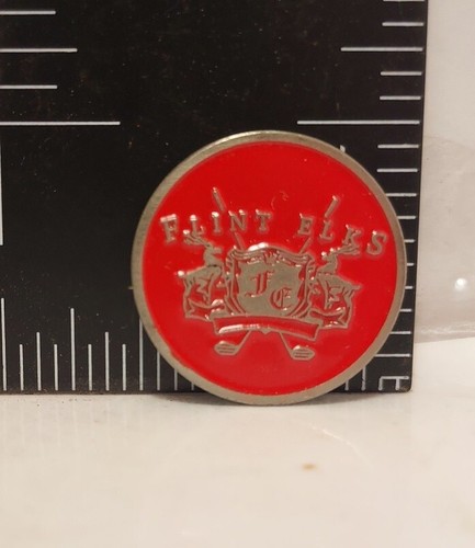 Flint Elks Country Club Golf Ball Marker Metal Course Magnetic