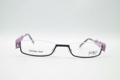 Yobo 976 Bronze Violett Halbrand Brille Brillengestell eyeglasses Neu