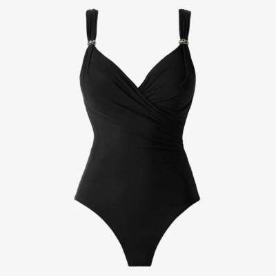 Miraclesuit Razzle Dazzle Siren 1PC Swimsuit 6 *Black* NEW!