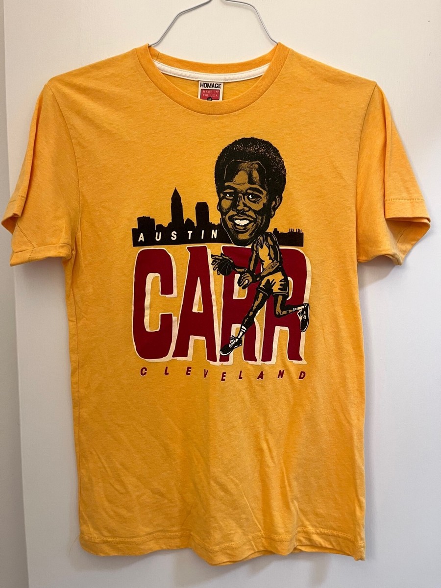 専用　Players Association Homage NBA Cleveland Cavaliers Austin Carr, Yellow T Shirt, Size