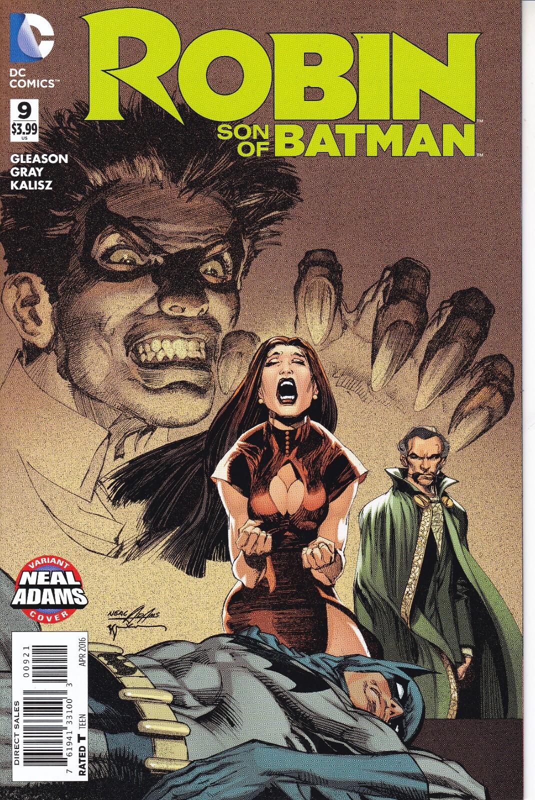 ROBIN SON OF BATMAN (2015) #9 - Neal Adams VARIANT Cover
