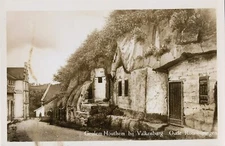 Postcard NL Geulem Houthem nr Valkenburg Old Rock Dwellings RPPC c1930-50s NrMNT