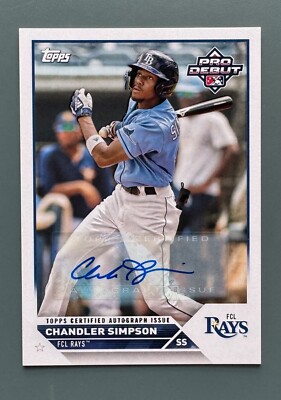 2023 Topps Pro Debut #PD-184 Chandler Simpson Auto | eBay