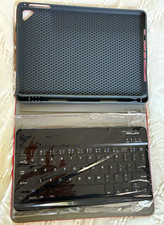 JOSITIN Bluetooth Keyboard Folio Case Stand for Apple iPad 9.7 Red