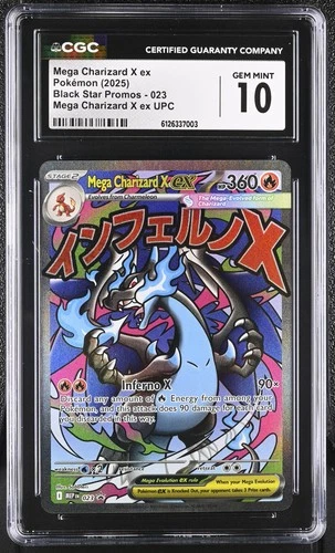 Mega Charizard X Ex Mega Charizard X Ex Upc Black Star Promos 023 NM CGC 10