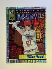 MIKE TROUT Los Angeles Angels 2022 Donruss RARE MARVELS VECTOR VARIATION CASEHIT