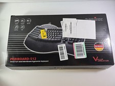 Perixx PERIBOARD-512 USB Wired Full-Size Ergonomic Natural Split Keyboard New