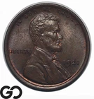 1920 Lincoln Cent Wheat Penny, Near Gem BU++ BN, Sharp & Lustrous W/ Some Red!