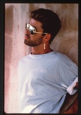 George Michael 1990's Popstar Icon Vintage Photo Agency 35mm Transparency