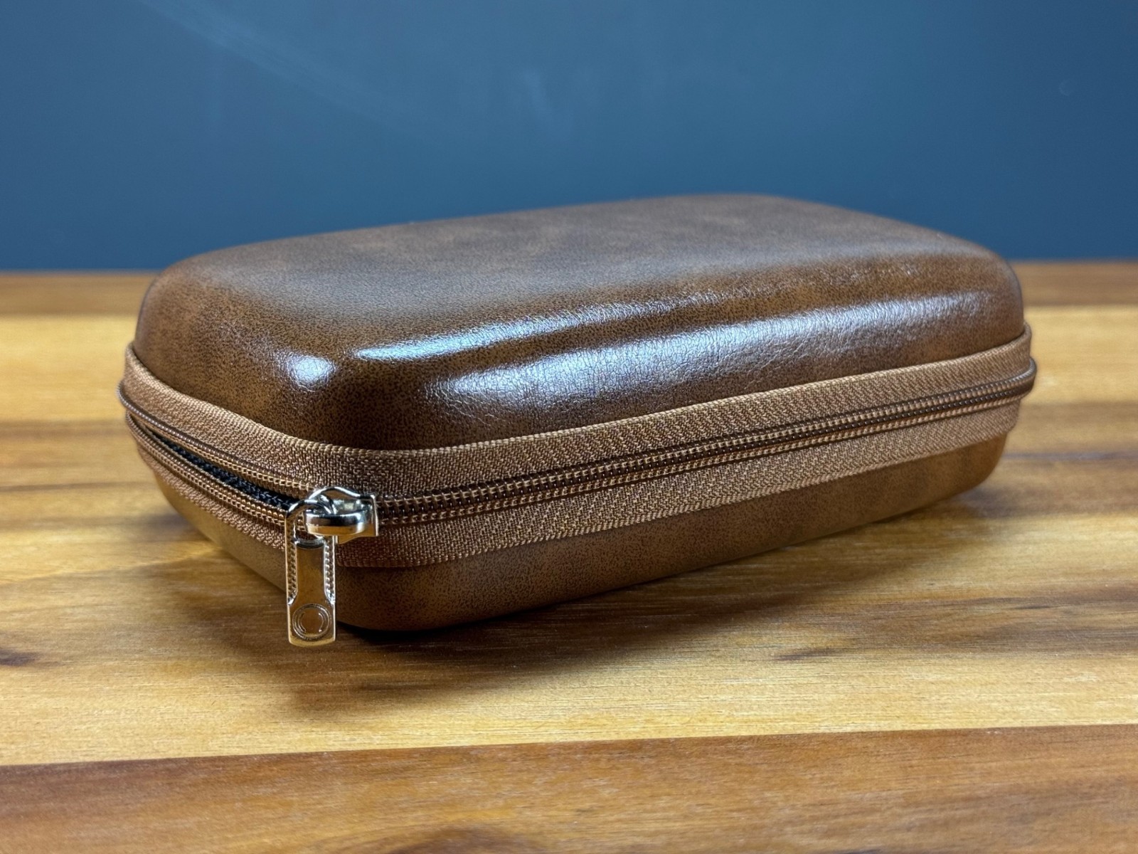 Leather Zippered Travel Storage Case for Muhle Rex Rockwell Merkur Safety Razors