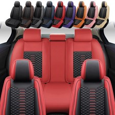 Full Set 5-seat Front Rear Leather Seat Covers For Chevy Silverado 1500 Traverse