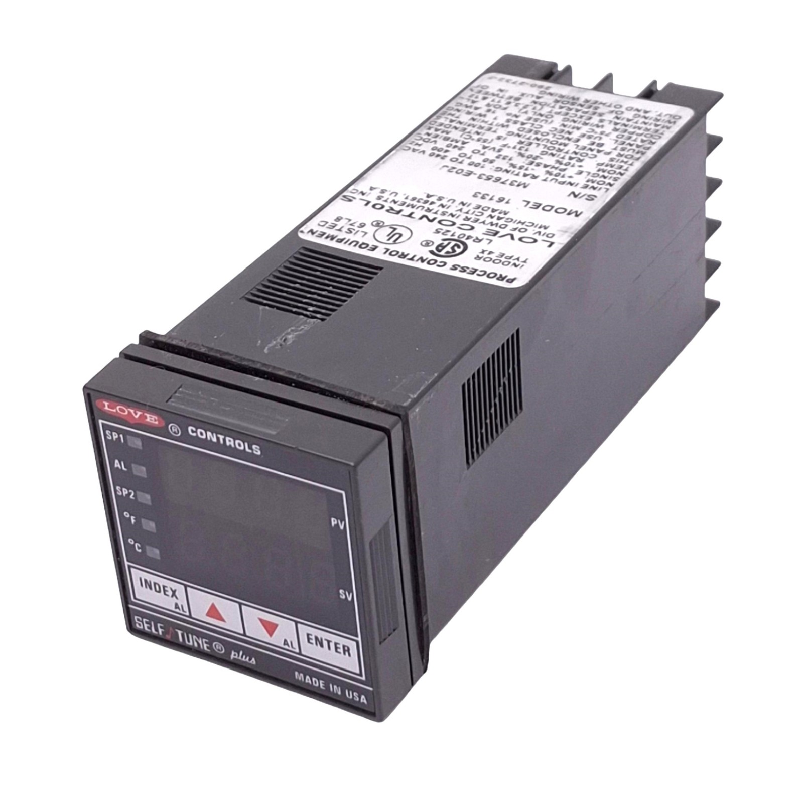LOVE Controls 16133 Microprocessor Temperature Controller, 4-Digit, 100-240VAC