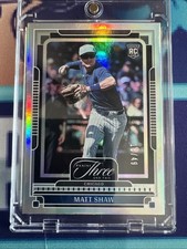 2025 Panini Three and Two - Matt Shaw, Matt Shaw #29 Holo Silver /49 (RC)