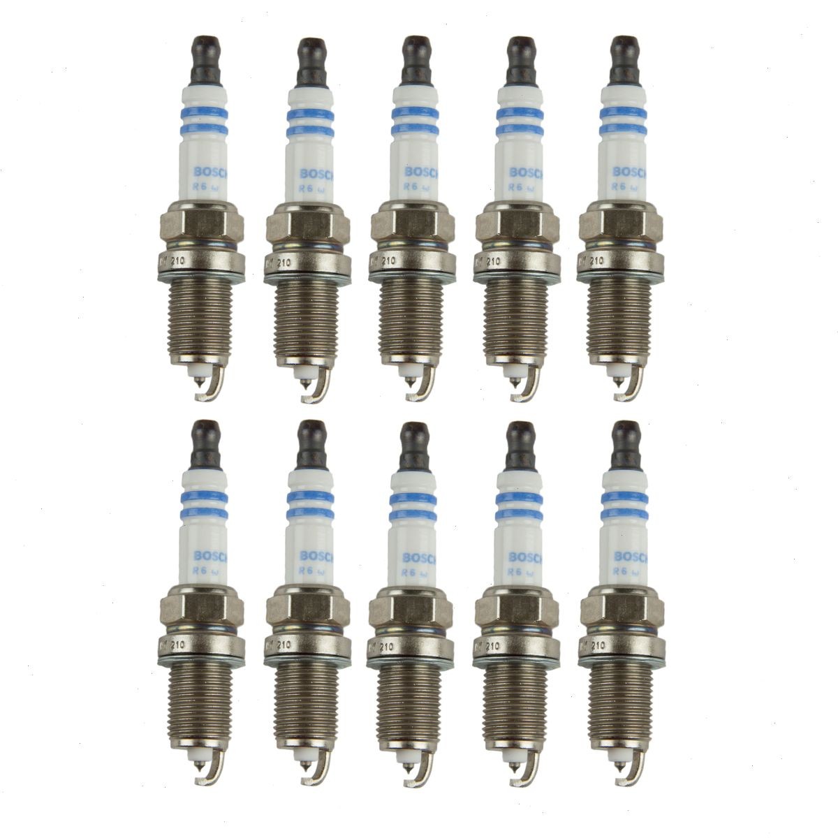 10 pc Bosch Double Iridium Spark Plugs for 1994-2003 Dodge Ram 3500 8.0L V10 uu