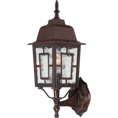Nuvo Lighting Banyan 1 Light 17'' Outdoor Wall, Clear Water Glass - 60-3488