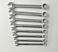 Snap On Tools Usa 8pc Oexm 6mm-13mm Short Chrome Combination Wrench Set 12 Pt.