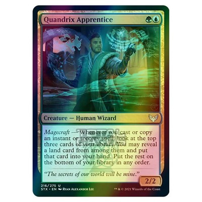 Magic The Gathering - Strixhaven - Quandrix Lehrling - 216/275 (Folie)