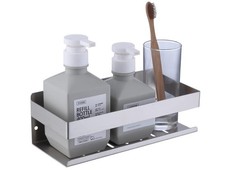 Shower Shelf Self Adhesive, Bathroom Shelf Wall Mounted No Drilling, 23cm/9in