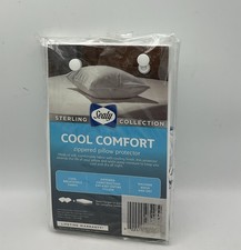 Sealy Sterling Cool Comfort Zippered Pillow Protector White Standard/Queen