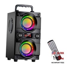 60W 80W Peak Portable Bluetooth Speaker with Double Subwoofer Heavy Bass,