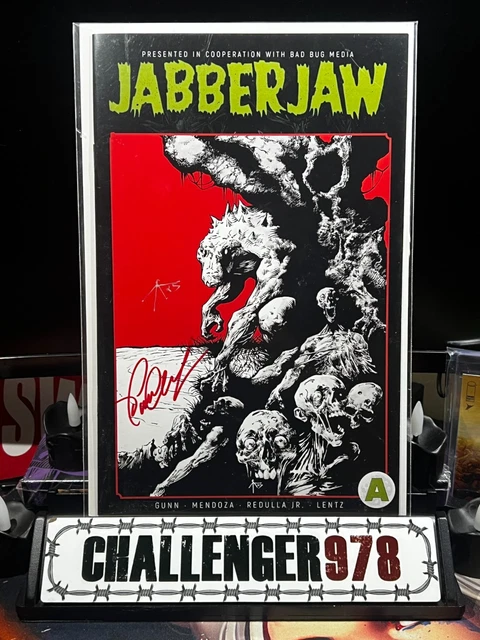 JABBERJAW #1 Caleb Ady DOUBLE SIGNED Garrett Gunn Trade-Dress w/ COA