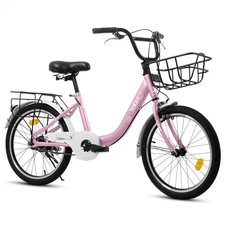 20 Inch Kids Bike Bicycle with Coaster Brake & V-Brake 1-Speed for Boys & Girls