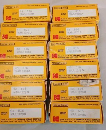 Lot 12 Rolls Kodak Tri-X pan Film B/W TX ASA 400 Black & White Exp 1978 + 3 More - Picture 8 of 12