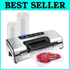 Precision Vacuum Food Sealer with Cutter, 20ft Bags