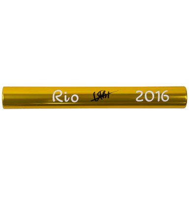 Usain Bolt Signed 2016 Rio Olympics Baton with Beckett COA