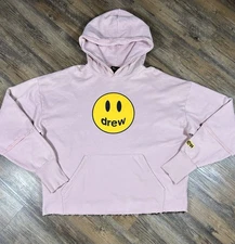 Drew House Deconstructed Mascot Hoodie Dusty Rose Pink Men Adult Large Oversized