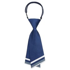 Ties for Women Pre-tied Adjustable Womens Tie, Strap Striped Tie for Women Blue