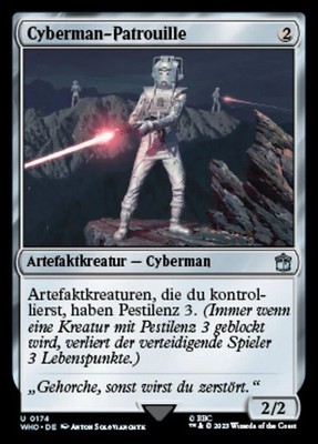 Magic/MTG Cyberman-Patrouille WHO-174 Uncommon Deutsch Neu