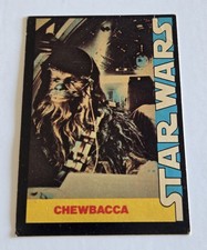1977 Star Wars Wonder Bread Trading Card # 9 Chewbacca Topps Card