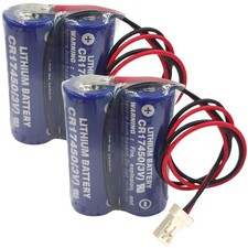 2-Pcs 2CR17450 CR17450-2WK27 3V 2600mAh PLC Industrial Control Battery