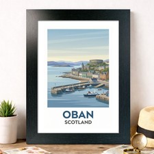 Oban, Scotland Travel Poster Giclee Art Print 38-8