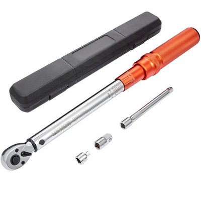 Uimoso Torque Wrench Adjustable Torque Wrench 3/8'' Drive 10-80ft.lb/14-110n.m