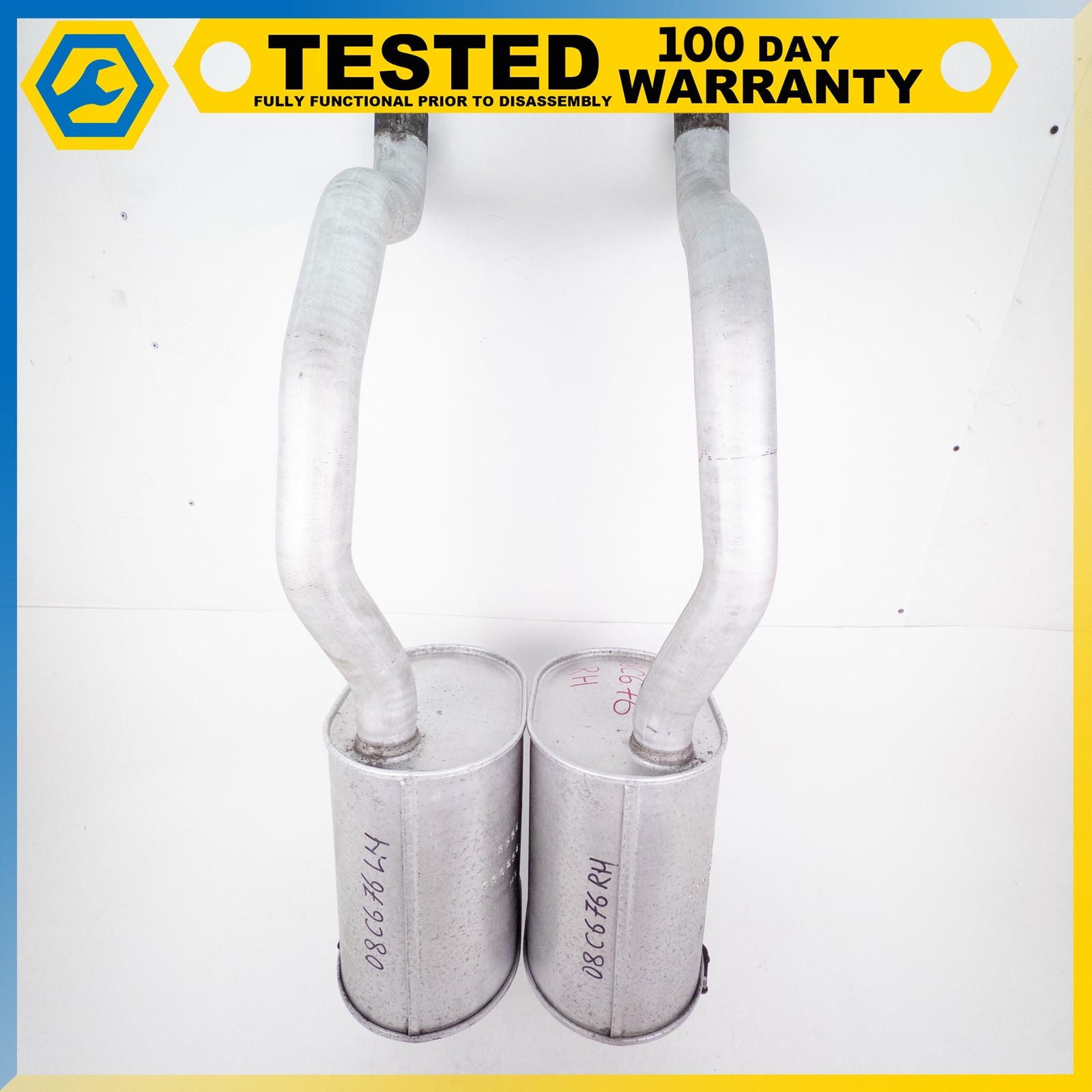 05-13 CHEVROLET CORVETTE C6 NPP BI-MODE MUFFLER PAIR MUFLER EXHAUST OEM