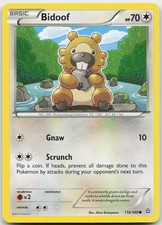 Bidoof 116/160 Common Primal Clash Pokemon Lightly Played