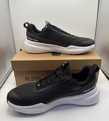 Under Armour UA Project Rock BSR 5 Dwayne Johnson Mens Black & White US 10 M