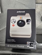 Polaroid Now Instant Camera Generation 3 White with 8 Instant Photos