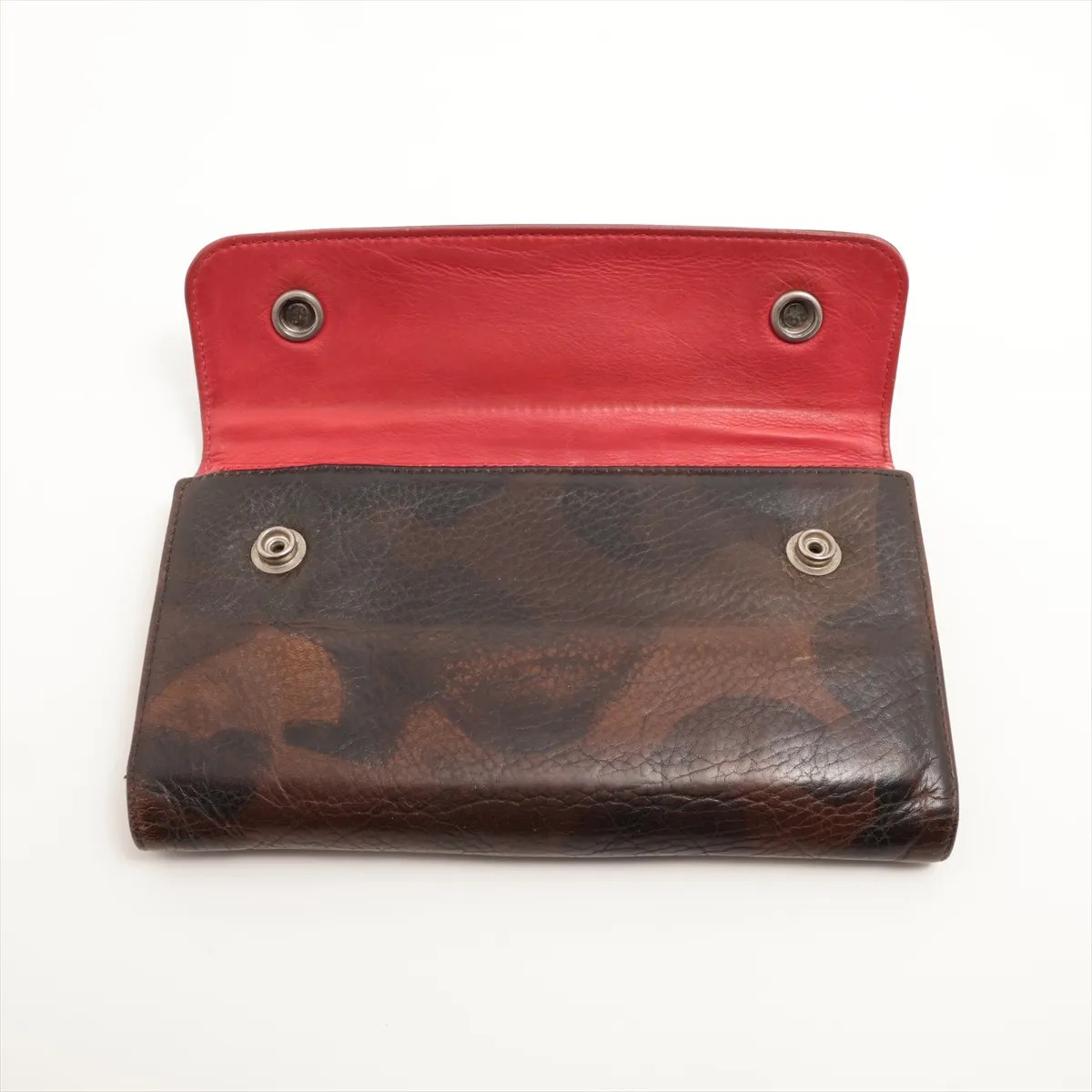 Chrome Hearts Wave Wallet Leather Camouflage cross ball button Yogore Peeling Th thumbnail 3