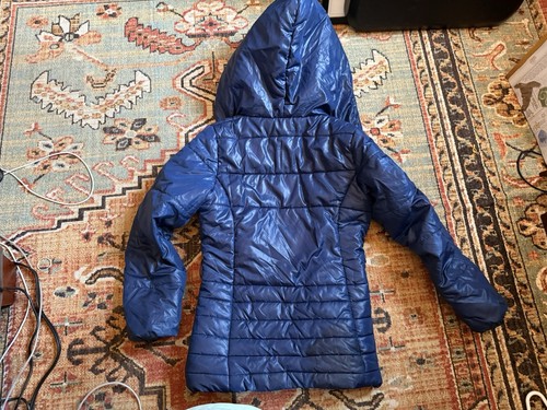 Tommy Hilfiger Girls Teen Blue Puffer Size 16 XL Hooded Coat Jacket - Picture 7 of 7