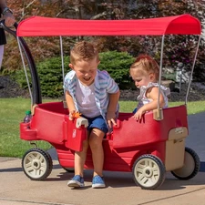 NEW Step2 All Around Canopy Wagon, Kids Ride On Toy, Stroller Substitute