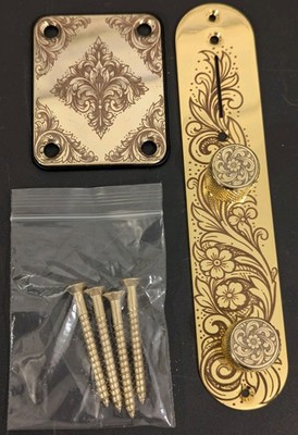 Custom Engraved Telecaster Set Control Plate Set + Neck Plate 