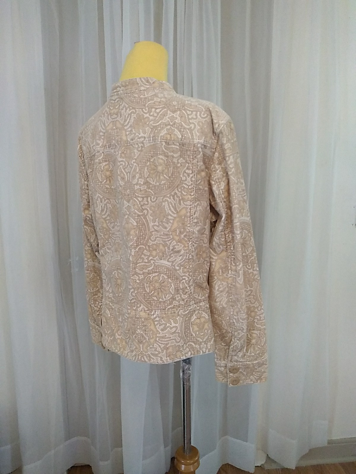 Charter Club Basic Jacket Button Down Cream Unlin… - image 7