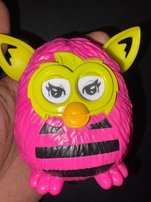 Furby Boom Furblings Pink Black Stripes 2013 Hasbro Toy