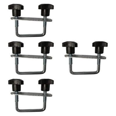 4 Stück Roof Box U Bolt Clamp Dachgepäckträger Montagehalter Metall Nylon