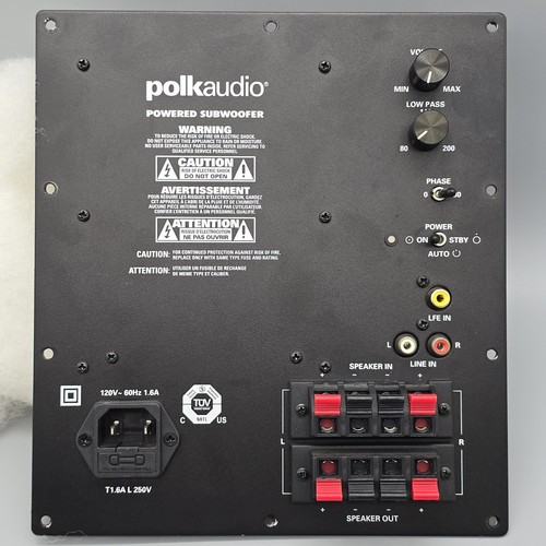 Placa amplificador subwoofer alimentado Polk Audio PSW111 no probada