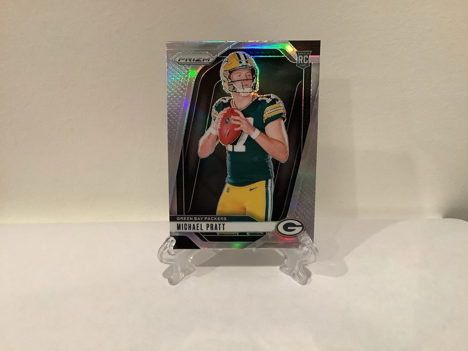Michael Pratt 2024 Panini Prizm Silver Prizm Image Variation Packers Rookie RC